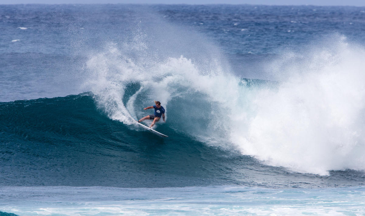 The next generation of power surfing, Finn McGill.©️WSL / TONY HEFF